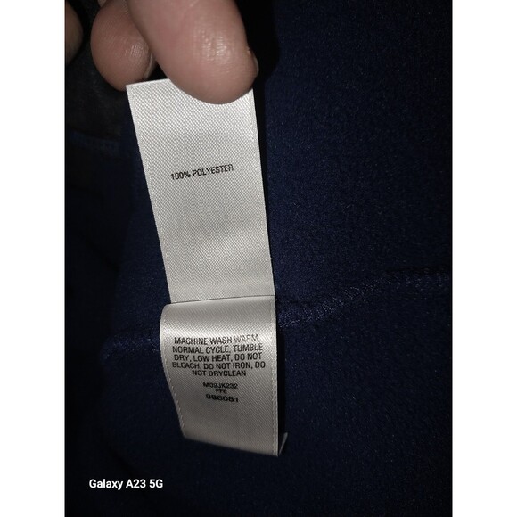 Cabela’s Women’s Size Large Blue Long Sleeve Zippered Fleece Jacket - Picture 7 of 8